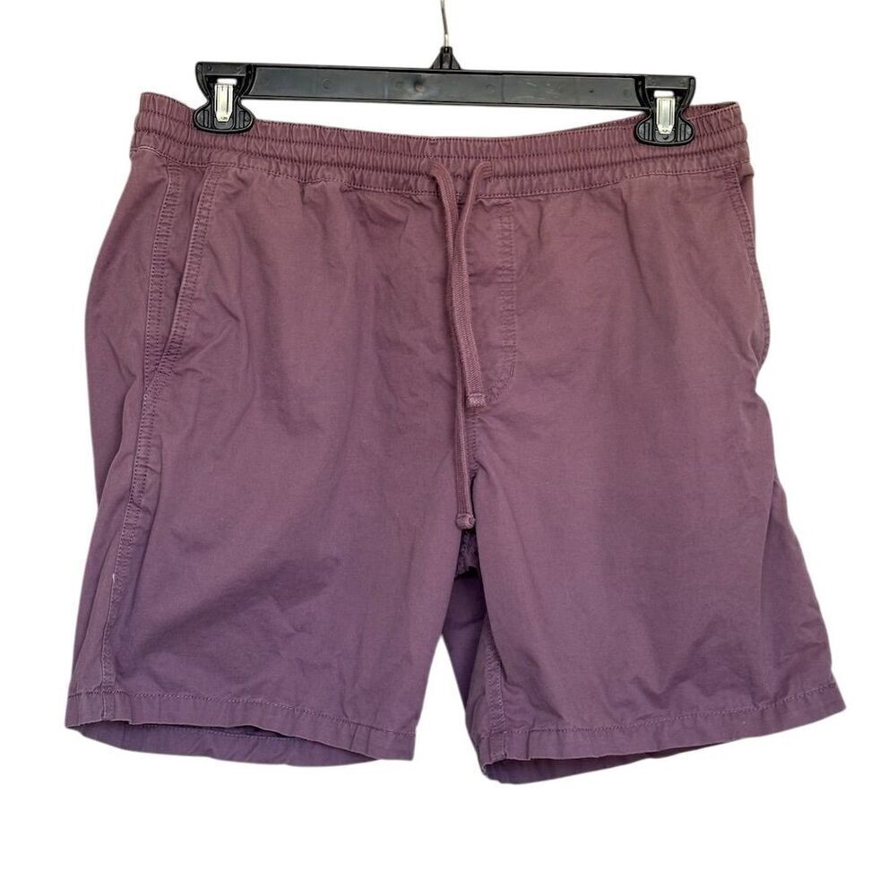 Vans Men's Purple Casual Shorts Size L Elastic Waist Summer